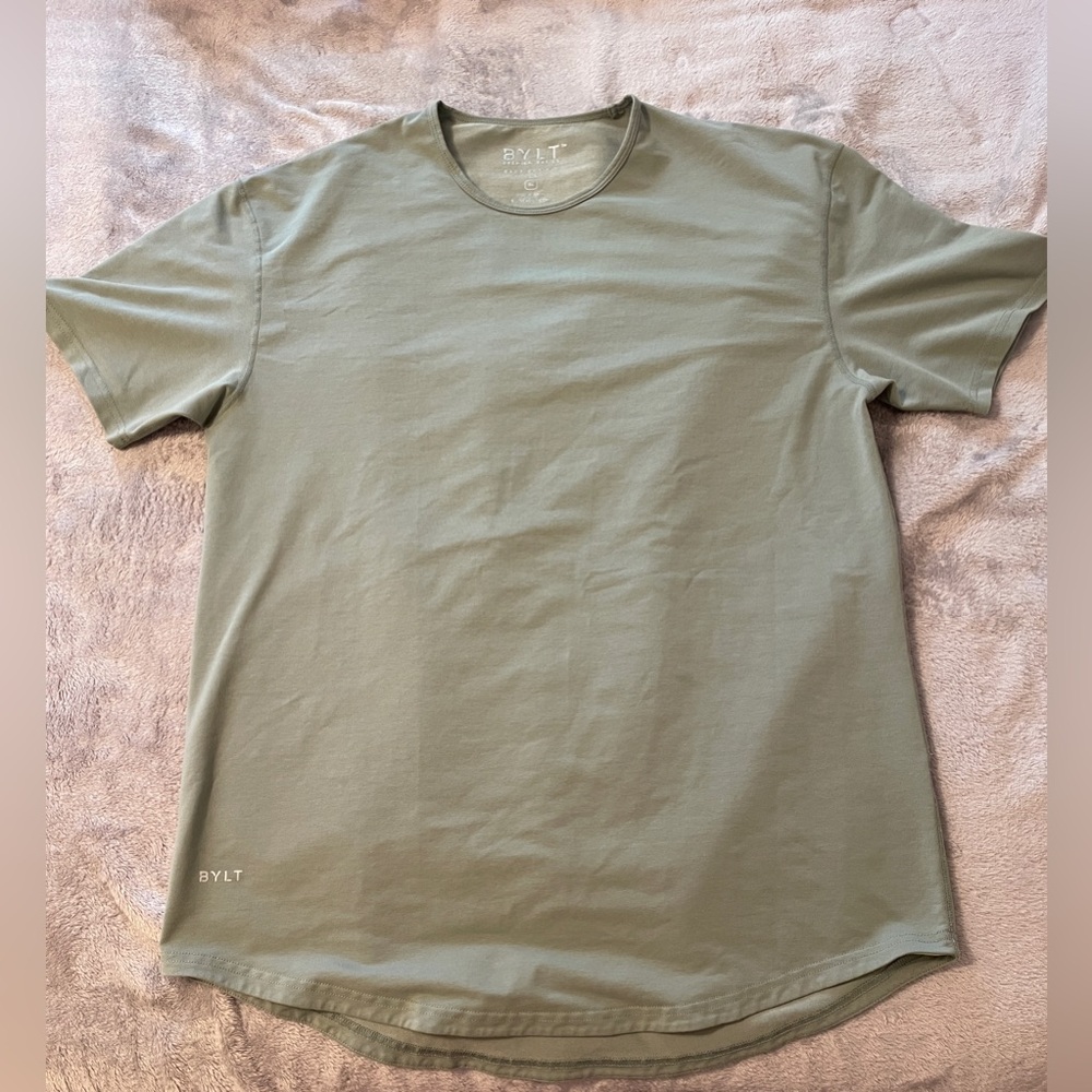 BYLT Men’s Drop Cut XL Short Sleeve Shirt Green